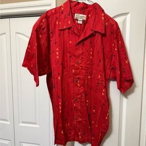 Pataloha Red Patterned Men's Shirt